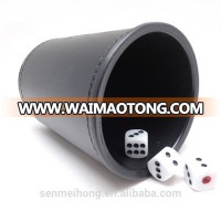 manufacturer wholesale cheap leather dice shaker cup