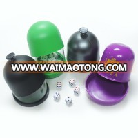 factory wholesale selling plastic dice shaker cup with tray