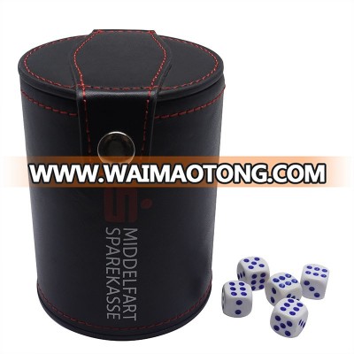 New custom Printed plastic advertising promotion square game dice cup, dice shaker cup,dice cup set