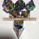 High quality custom printed dice custom colorful engraver bulk game metal dice manufacturer